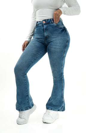 CALÇA JEANS FEMININA - FLARE PARA BAIXINHAS AZURE