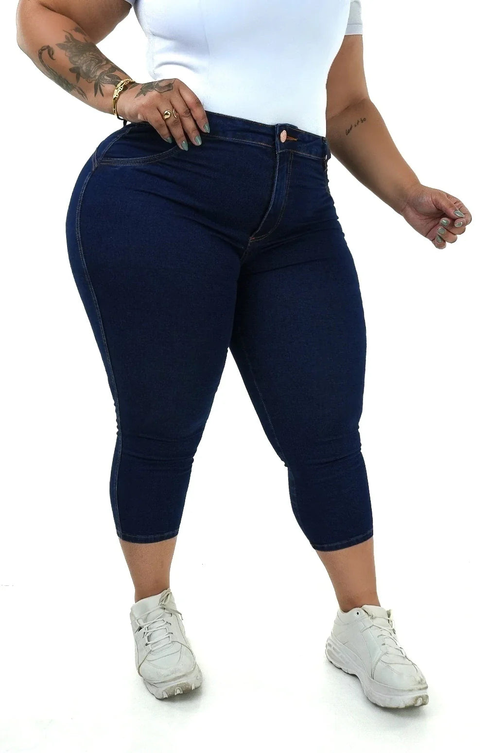 CALÇA JEANS FEMININA - CAPRI MAX COMFORT