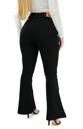 CALÇA JEANS PARA BAIXINHAS - FLARE PRETA INTENSE