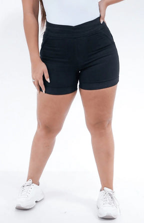 SHORTS JEANS EXTREME POWER COMFY - PRETO