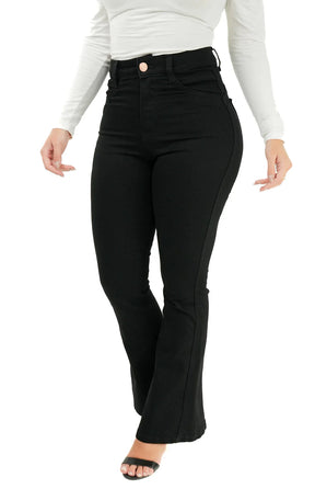 CALÇA JEANS PARA BAIXINHAS - FLARE PRETA INTENSE