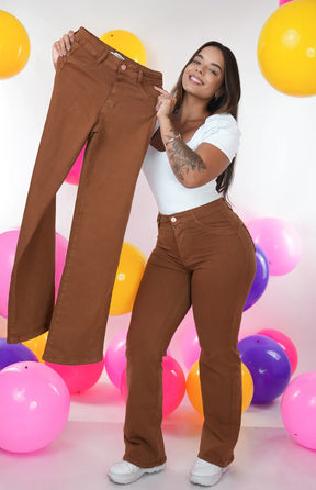 CALÇA FEMININA - WIDE LEG TERRACOTA