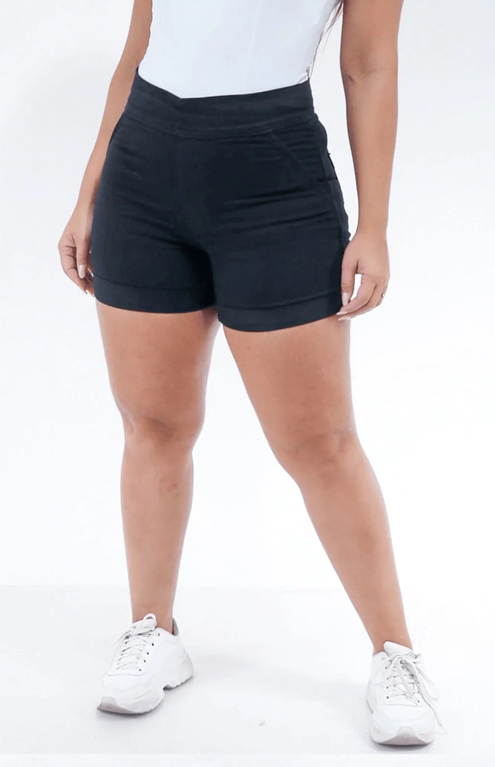 SHORTS JEANS EXTREME POWER COMFY - PRETO