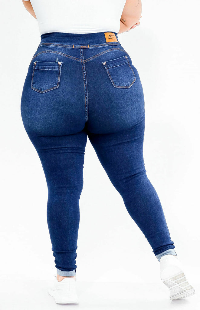 CALÇA JEANS PLUS SIZE - EXTREME POWER COMFY CLÁSSICA