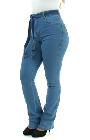 CALÇA JEANS FEMININA - FLARE CRISTAL